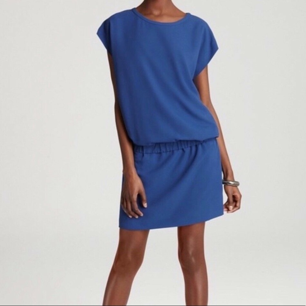 DVF Tara Blue Moon Drop Waist Dress